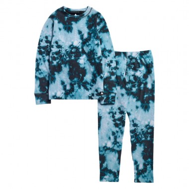 BURTON KIDS FLEECE BASE LAYER SET CRUMPLE DYE