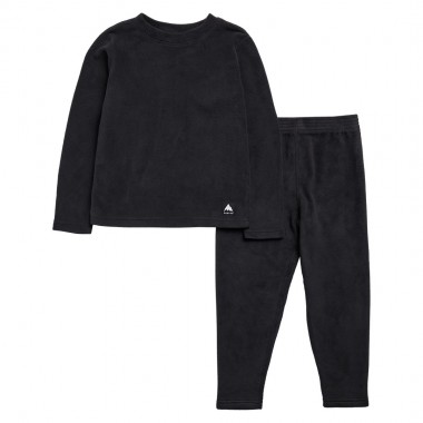 BURTON TODDLERS FLEECE BASE LAYER SET TRUE BLACK