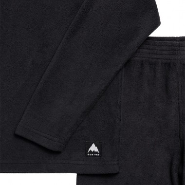 BURTON TODDLERS FLEECE BASE LAYER SET TRUE BLACK