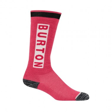 BURTON WEEKEND K MIDWEIGHT SNOW SOCKS 2-PACK AZALEA PINK