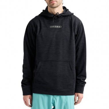 BURTON OAK PULLOVER HOODIE TRUE BLACK HEATHER