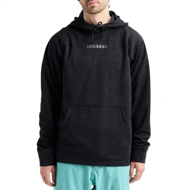 BURTON OAK PULLOVER HOODIE TRUE BLACK HEATHER