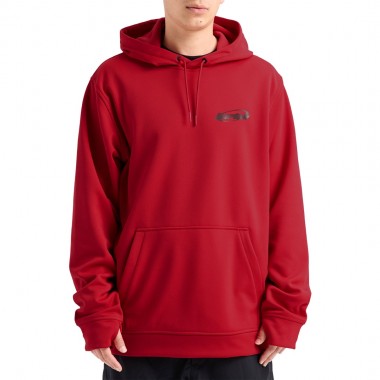BURTON OAK PULLOVER HOODIE GERANIUM RED