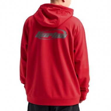 BURTON OAK PULLOVER HOODIE GERANIUM RED