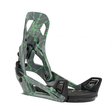 BURTON STEP ON RE:FLEX SNOWBOARD BINDINGS GRAY/GREEN VOLTAGE