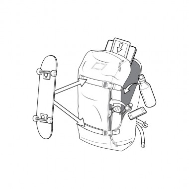 BURTON KILO 2.0 BACKPACK 27L MOONDUST PURPLE