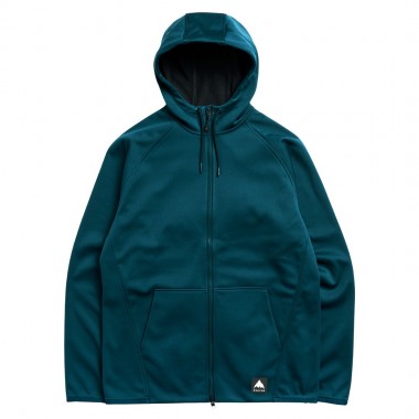 BURTON CROWN WEATHERPROOF ZIP HOODIE ATLANTIC TEAL