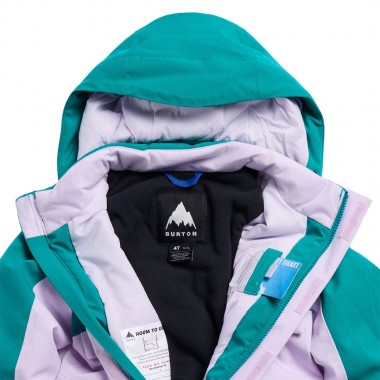 BURTON 2L TOD ONE PIECE SNOWSUIT PACIFIC TEAL/MOONDUST PURPLE