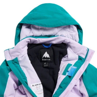 BURTON 2L TOD ONE PIECE SNOWSUIT PACIFIC TEAL/MOONDUST PURPLE