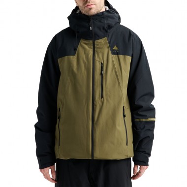 BURTON RESERVE 2L INSULATED SNOW JACKET TRUE BLACK/DRIED MOSS