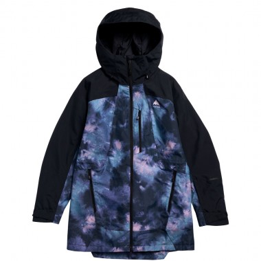 BURTON RESERVE 2L INSULATED W SNOW JACKET TRUE BLK/CRYSTAL DYE