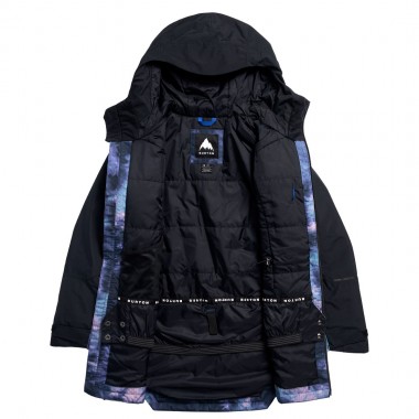 BURTON RESERVE 2L INSULATED W SNOW JACKET TRUE BLK/CRYSTAL DYE
