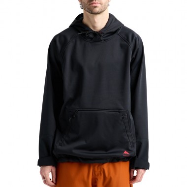 BURTON CROWN WEATHERPROOF RIDING PULLOVER HOODIE TRUE BLACK