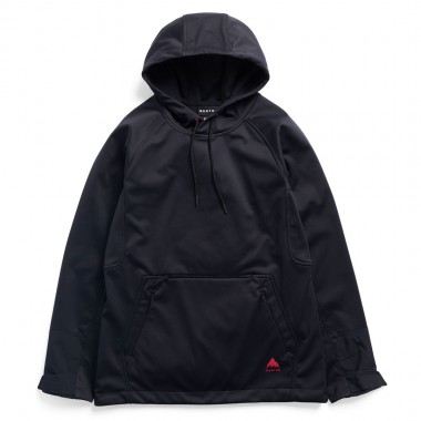 BURTON CROWN WEATHERPROOF RIDING PULLOVER HOODIE TRUE BLACK