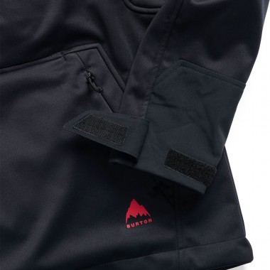BURTON CROWN WEATHERPROOF RIDING PULLOVER HOODIE TRUE BLACK