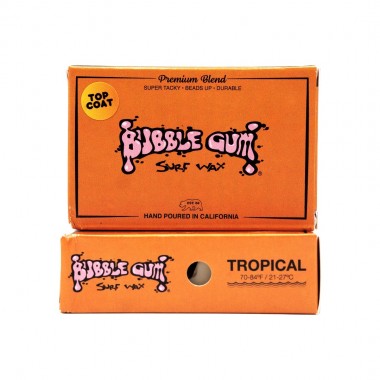 BUBBLE GUM PREMIUM BOX FORMULA SURF WAX ORANGE TROPIC 23C+