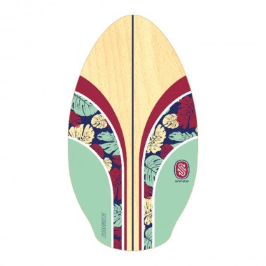 SKIM ONE MONSTERAZ WOODEN SKIMBOARD 39 OPAL/BURGUNDY