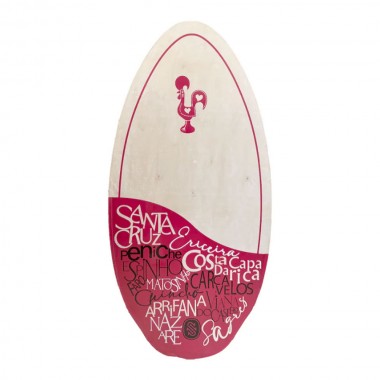SKIM ONE PORTUGAL WOODEN SKIMBOARD 41 RED/BLACK