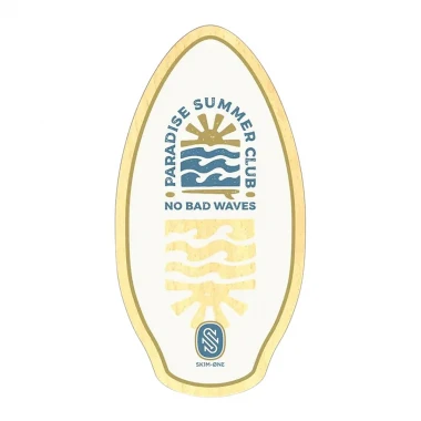 SKIM ONE PARADISE WOODEN SKIMBOARD 41 WHITE