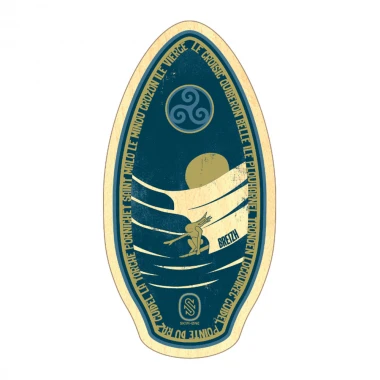 SKIM ONE BREIZH WOODEN SKIMBOARD 41 ENSIGN BLUE
