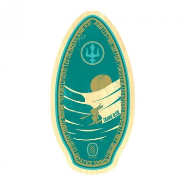 SKIM ONE GRANDE BLEU WOODEN SKIMBOARD 41 TEAL