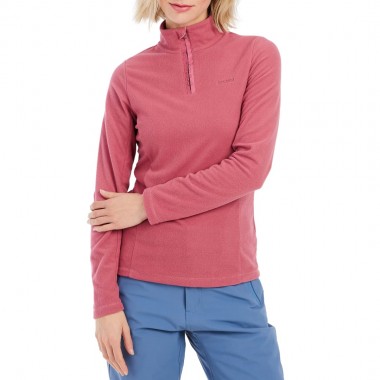 PROTEST MUTEZ W 1/4 ZIP FLEECE ROSE DUST