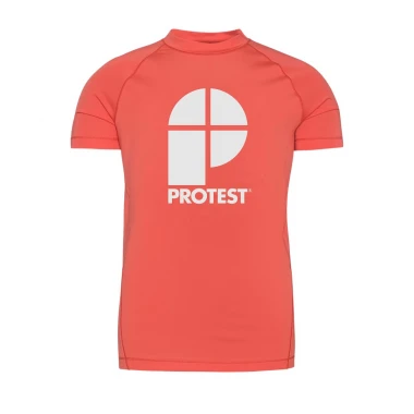 PROTEST PRTBERENT KIDS SS RASHGUARD NEW CORALPINK