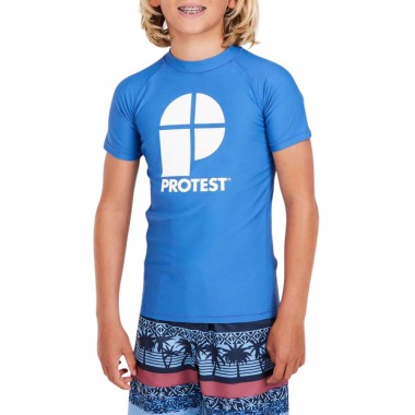 PROTEST PRTBERENT KIDS SS RASHGUARD GLADIO BLUE
