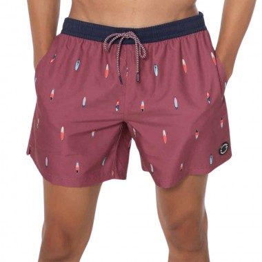 PROTEST PRTFIRDOWS BEACHSHORTS ROAN ROUGE BORDEAUX