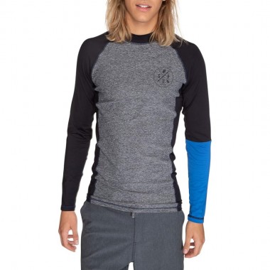 PROTEST CORDFORD RASHGUARD DARK GREY MELEE