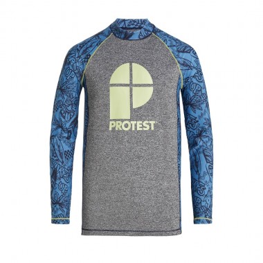 PROTEST PRTADMIT JR RASHGUARD LONG SLEEVE RIVER BLUE