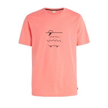 PROTEST PRTAHAIRD T-SHIRT SHELLPEACH