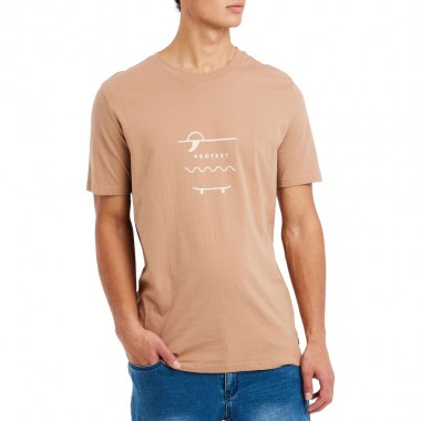 PROTEST PRTAHAIRD T-SHIRT SEALBEIGE