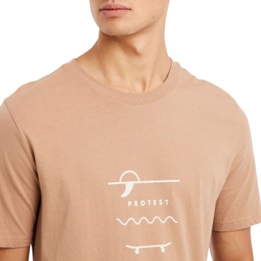 PROTEST PRTAHAIRD T-SHIRT SEALBEIGE