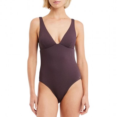 PROTEST PRTCELTIC SWIMSUIT RAISINBROWN