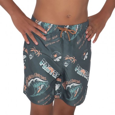 PROTEST PRTHARRIS JR BEACHSHORT HUNTERGREEN