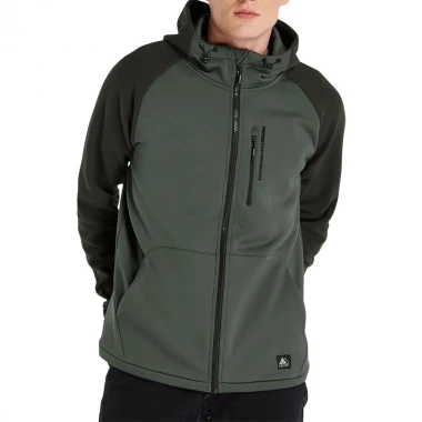 PROTEST PRTLADOGA FULL ZIP HOODY HUNTERGREEN