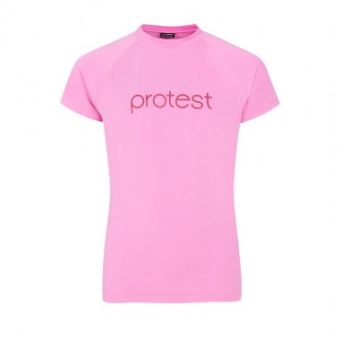 PROTEST PRTSENNA JR RASHGUARD SHORT SLEEVE TAFFY PINK