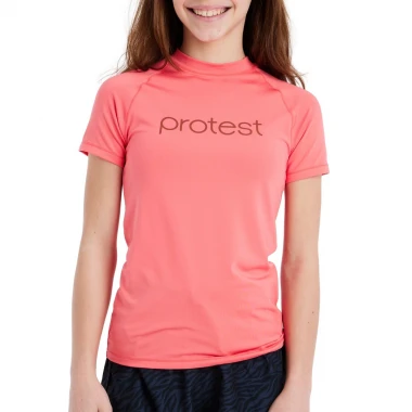 PROTEST PRTSENNA JR RASHGUARD SHORT SLEEVE SUGARCORAL