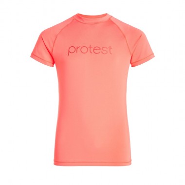PROTEST PRTSENNA JR RASHGUARD SHORT SLEEVE SUGARCORAL