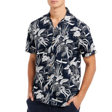 PROTEST PRTUNDAE SHORT SLEEVE SHIRT NIGHT SKYBLUE