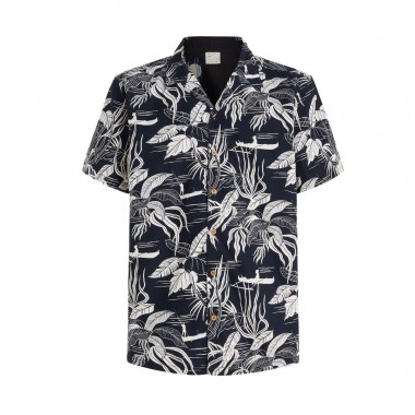PROTEST PRTUNDAE SHORT SLEEVE SHIRT NIGHT SKYBLUE
