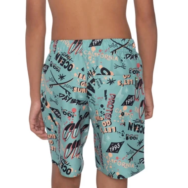 PROTEST PRTYANSEN JR BEACHSHORT ARCTICGREEN
