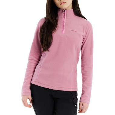PROTEST REMUTEY JR 1/4 ZIP ACTIVE TOP VINTAGE PINK