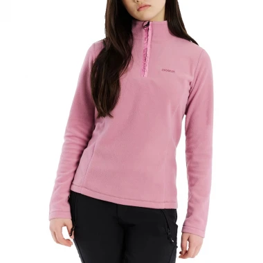 PROTEST REMUTEY JR 1/4 ZIP ACTIVE TOP VINTAGE PINK