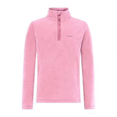 PROTEST REMUTEY JR 1/4 ZIP ACTIVE TOP VINTAGE PINK