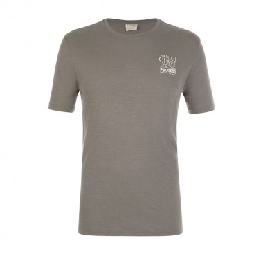 PROTEST TALBOT T-SHIRT GREY GREEN