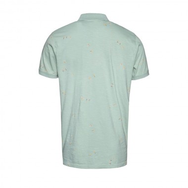 PROTEST TESTON POLO AQUA GRAY