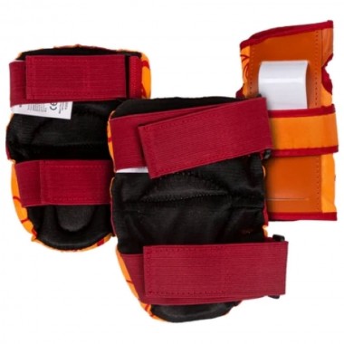 POWERSLIDE KIDS 3 PACK SET PROTECTIVE GEAR FLORAL ORANGE