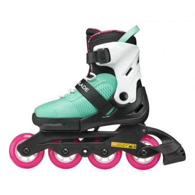 ROLLERBLADE MICROBLADE XT K INLINE SKATES BLACK/SEA GREEN